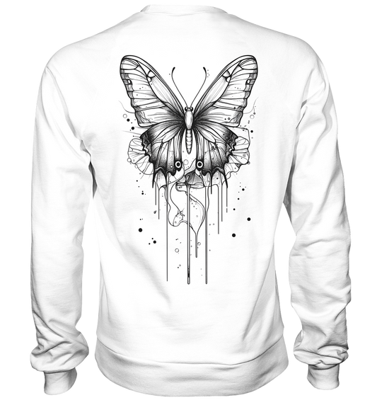 Schmetterlings träume (nur Rückseiten Druck) - Basic Sweatshirt