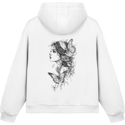 Schmetterlings träume  - Fluffy Boxcut Hoodie