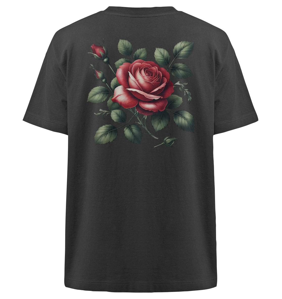 Broken Heart Black - Heavy Oversized Organic Shirt
