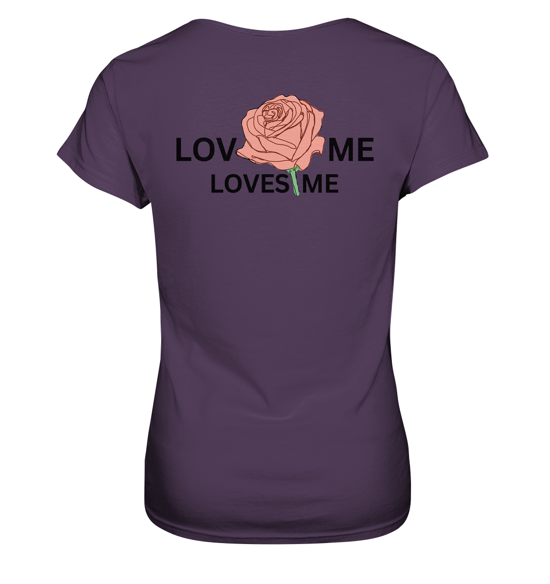 LOVES ME (Rote Rose) - Ladies Premium Shirt