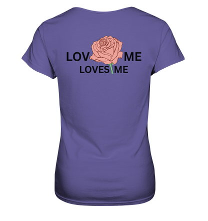LOVES ME (Rote Rose) - Ladies Premium Shirt