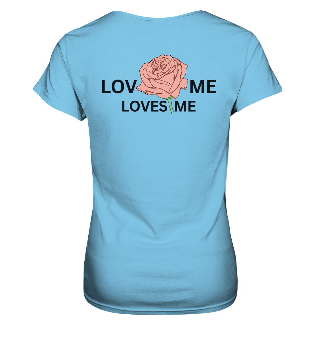 LOVES ME (Rote Rose) - Ladies Premium Shirt