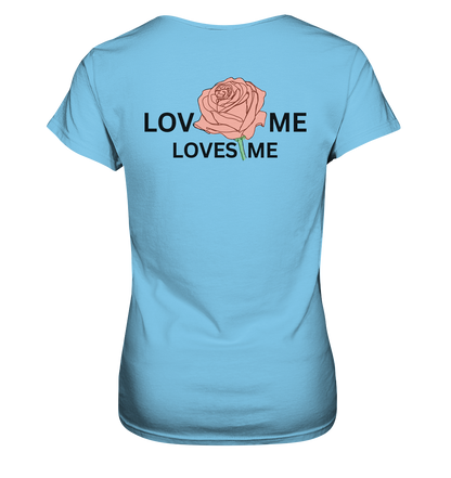 LOVES ME (Rote Rose) - Ladies Premium Shirt