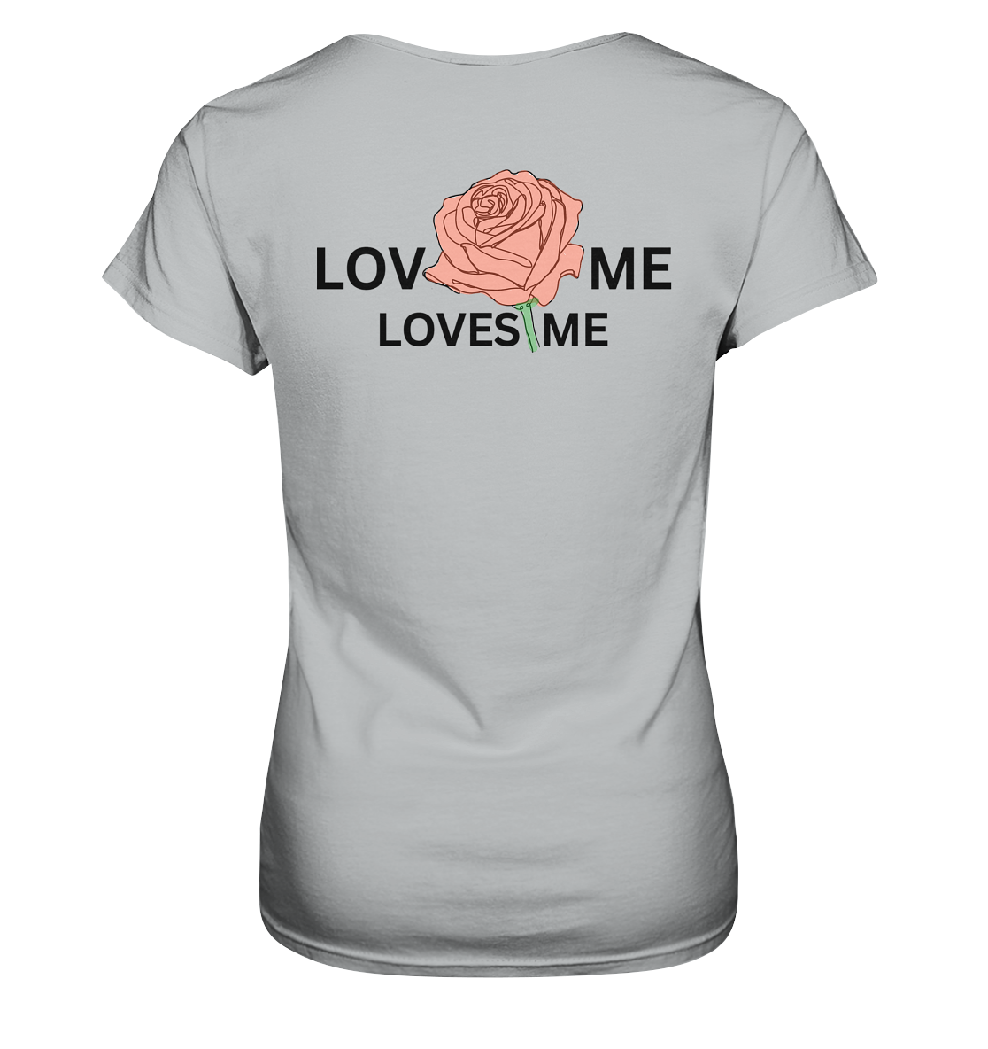 LOVES ME (Rote Rose) - Ladies Premium Shirt