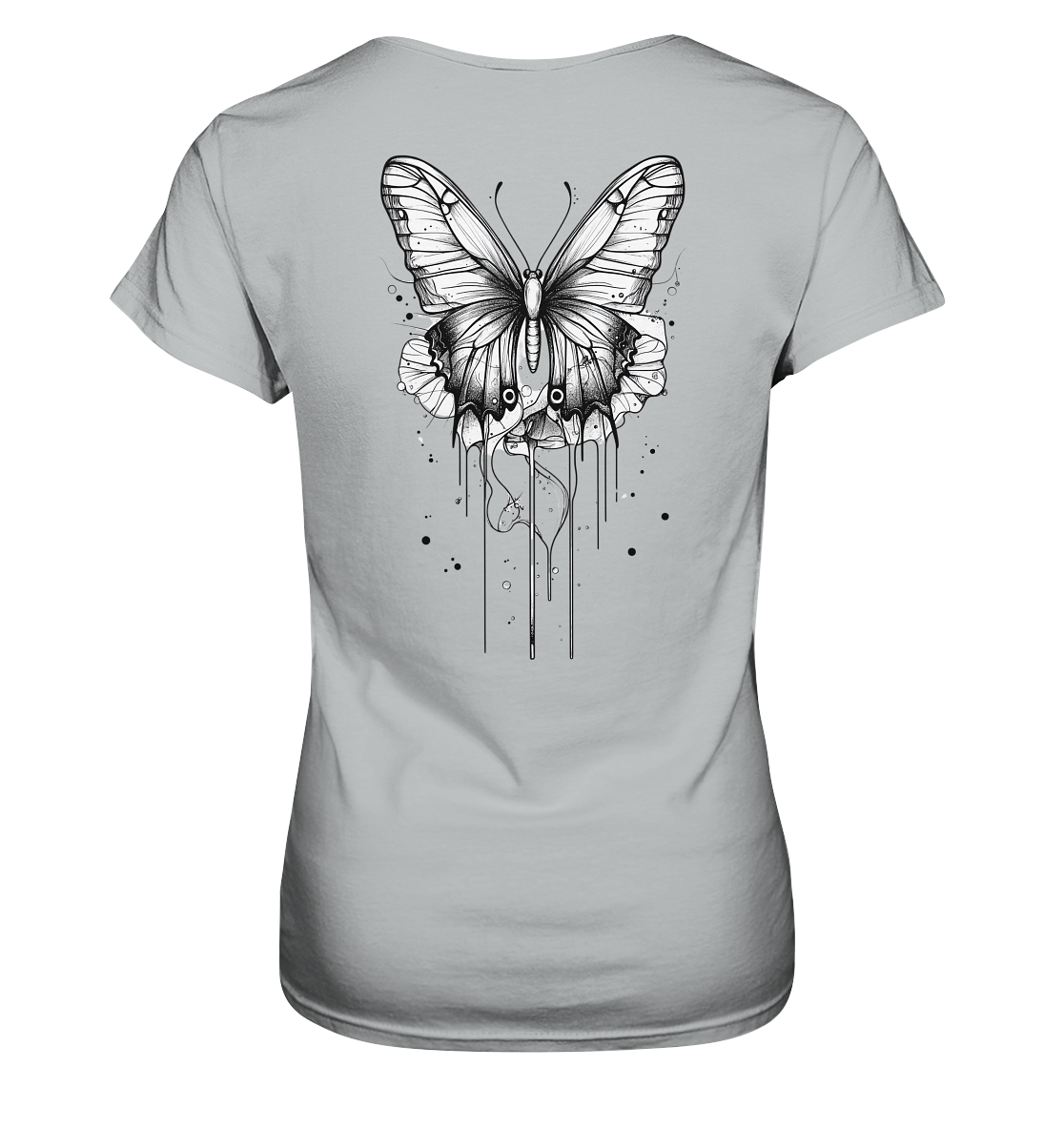 Schmetterlings träume (nur Rückseiten Druck) - Ladies Premium Shirt