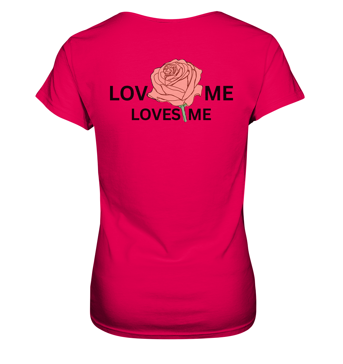 LOVES ME (Rote Rose) - Ladies Premium Shirt