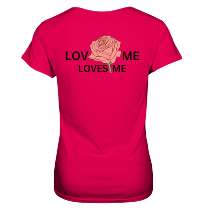 LOVES ME (Rote Rose) - Ladies Premium Shirt