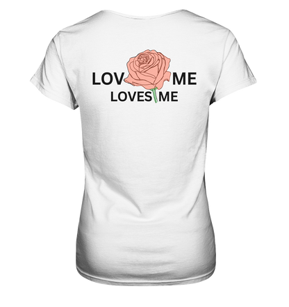 LOVES ME (Rote Rose) - Ladies Premium Shirt