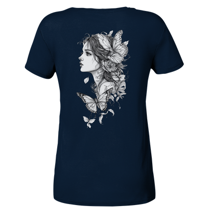 Schmetterlings träume  - Ladies V-Neck Shirt