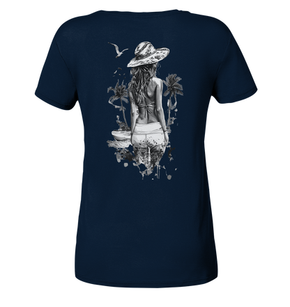 Sommer Vibes - Ladies V-Neck Shirt