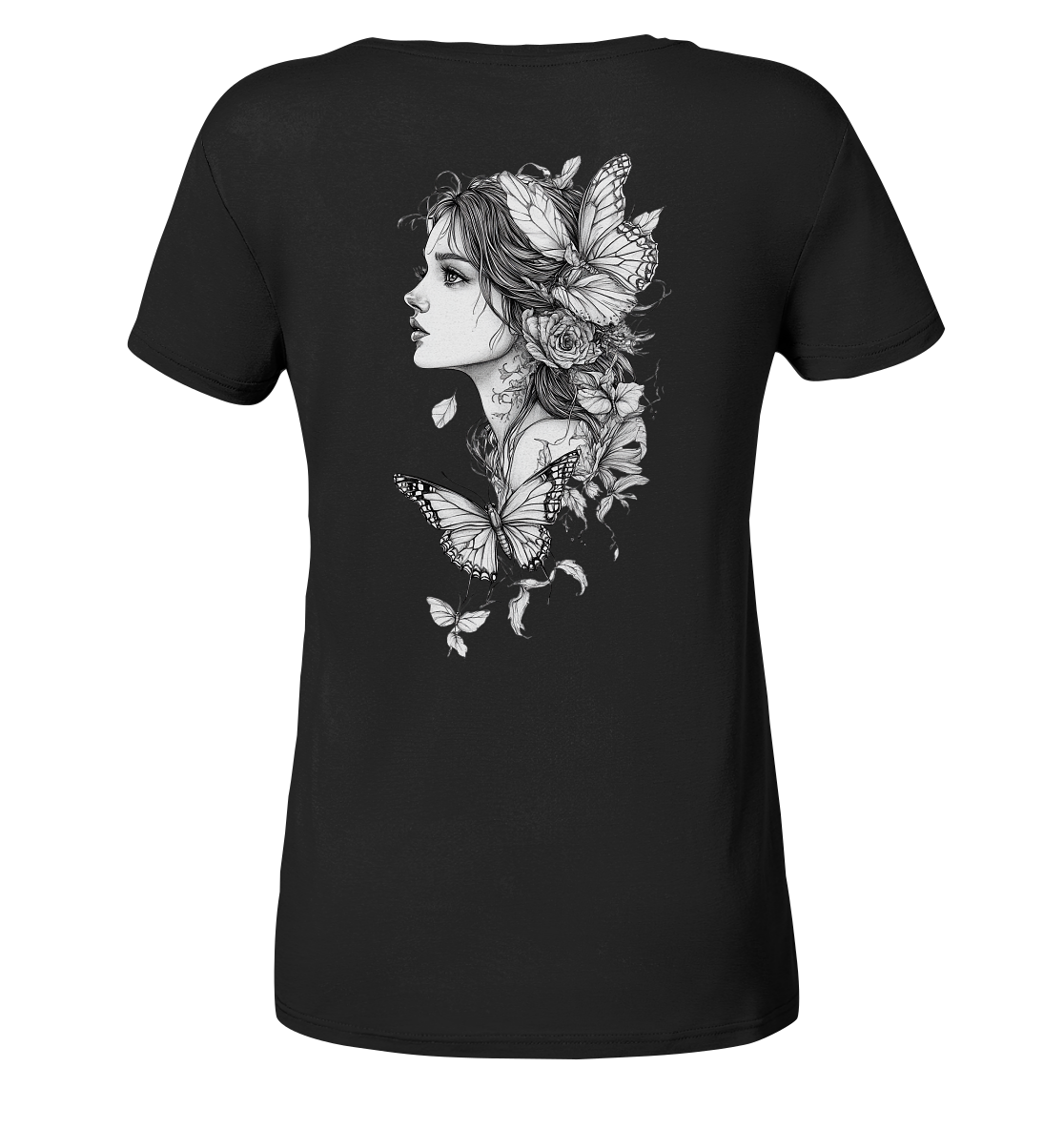 Schmetterlings träume  - Ladies V-Neck Shirt
