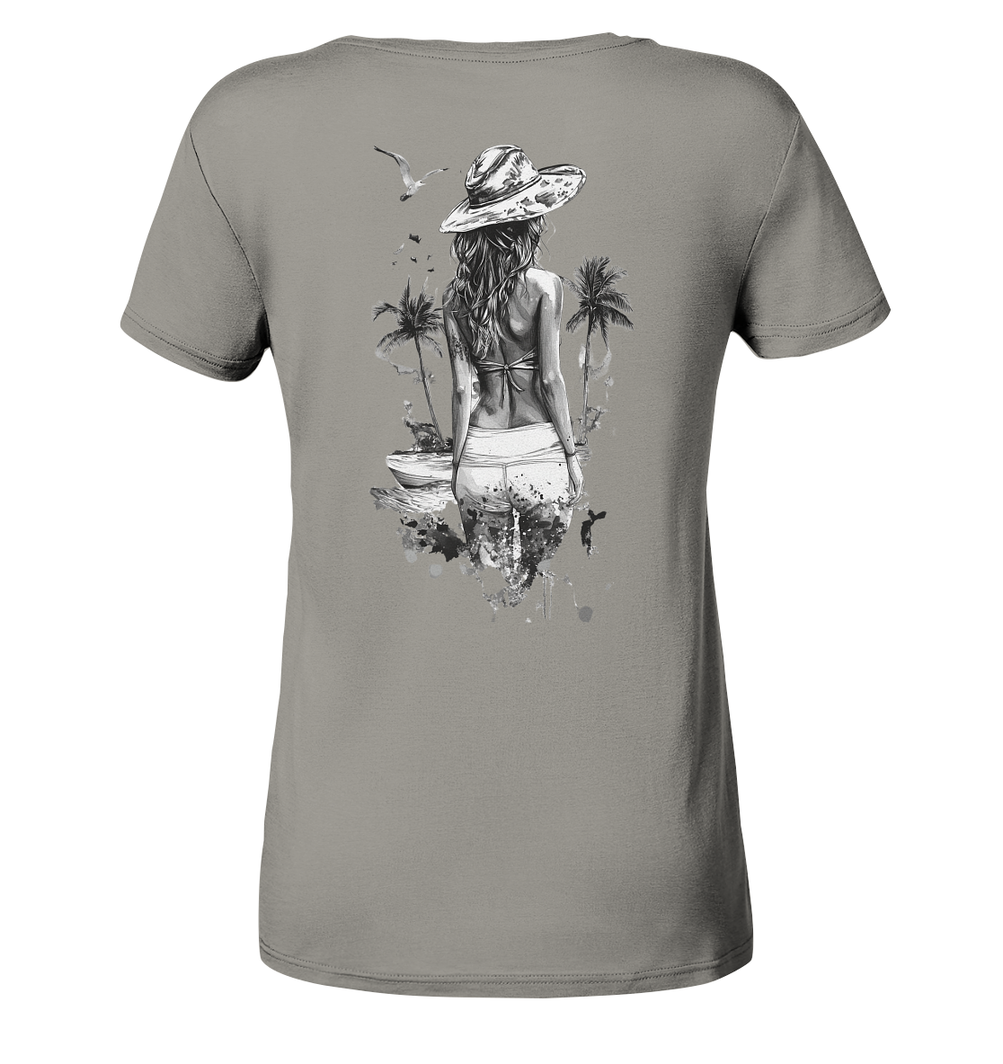 Sommer Vibes - Ladies V-Neck Shirt
