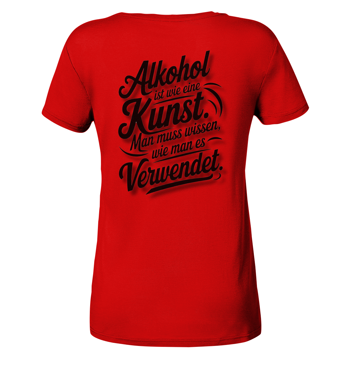 Alkohol ist wie Kunst - Ladies V-Neck Shirt