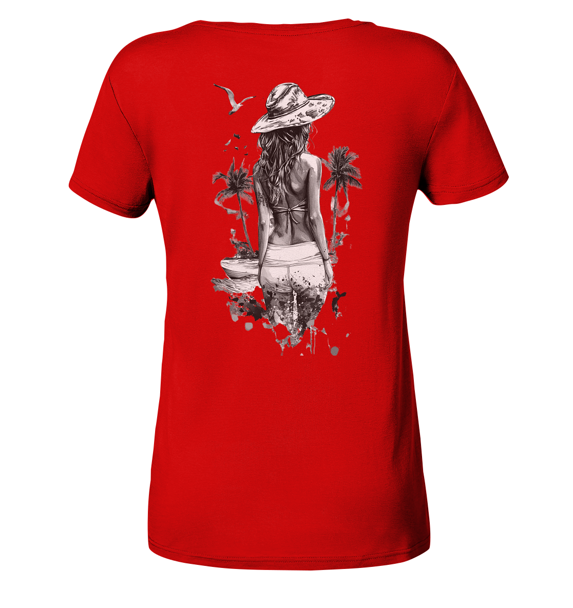 Sommer Vibes - Ladies V-Neck Shirt