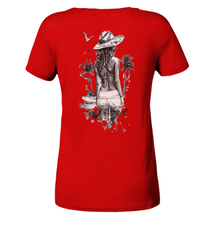 Sommer Vibes - Ladies V-Neck Shirt