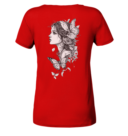 Schmetterlings träume  - Ladies V-Neck Shirt