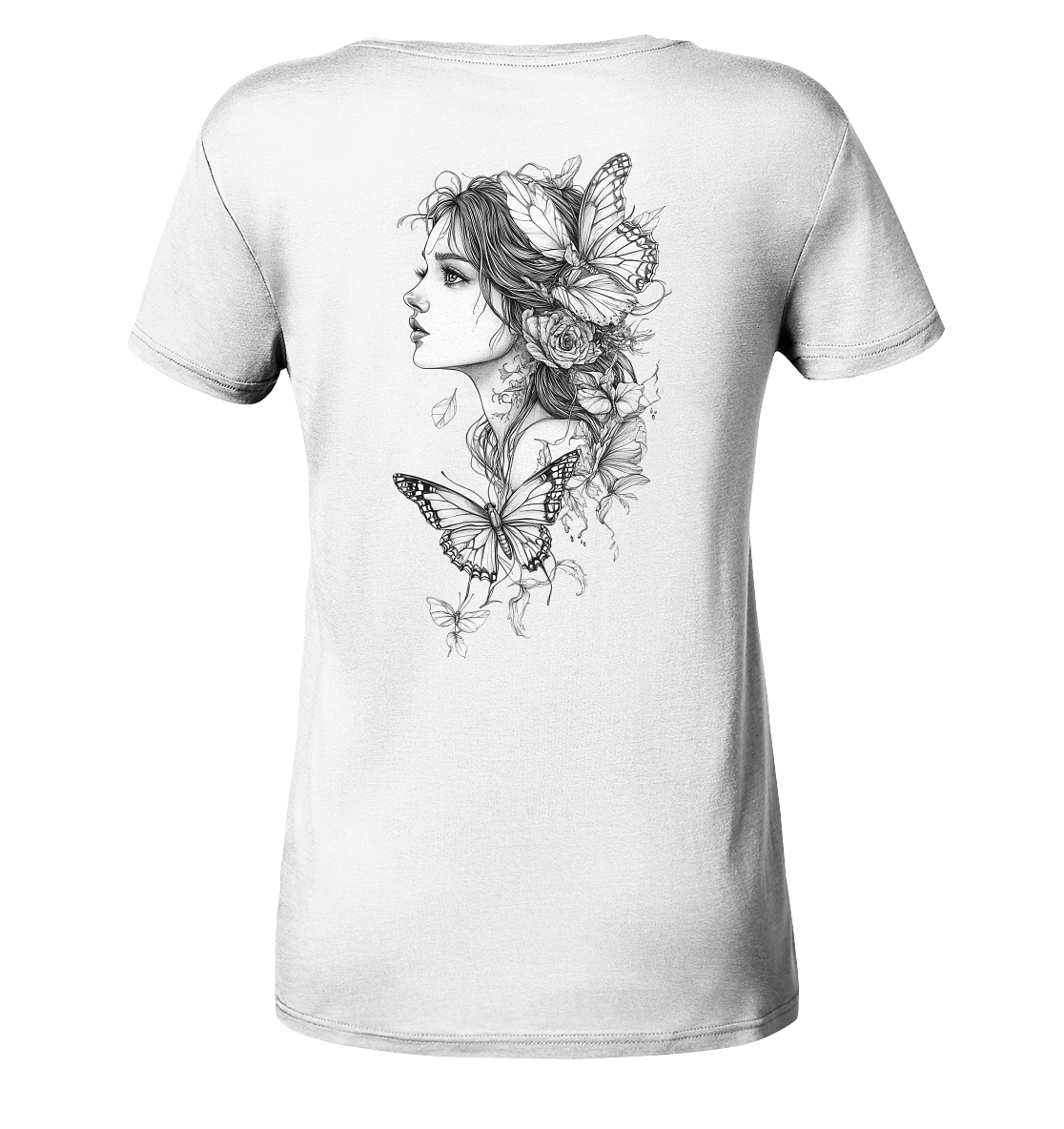 Schmetterlings träume  - Ladies V-Neck Shirt
