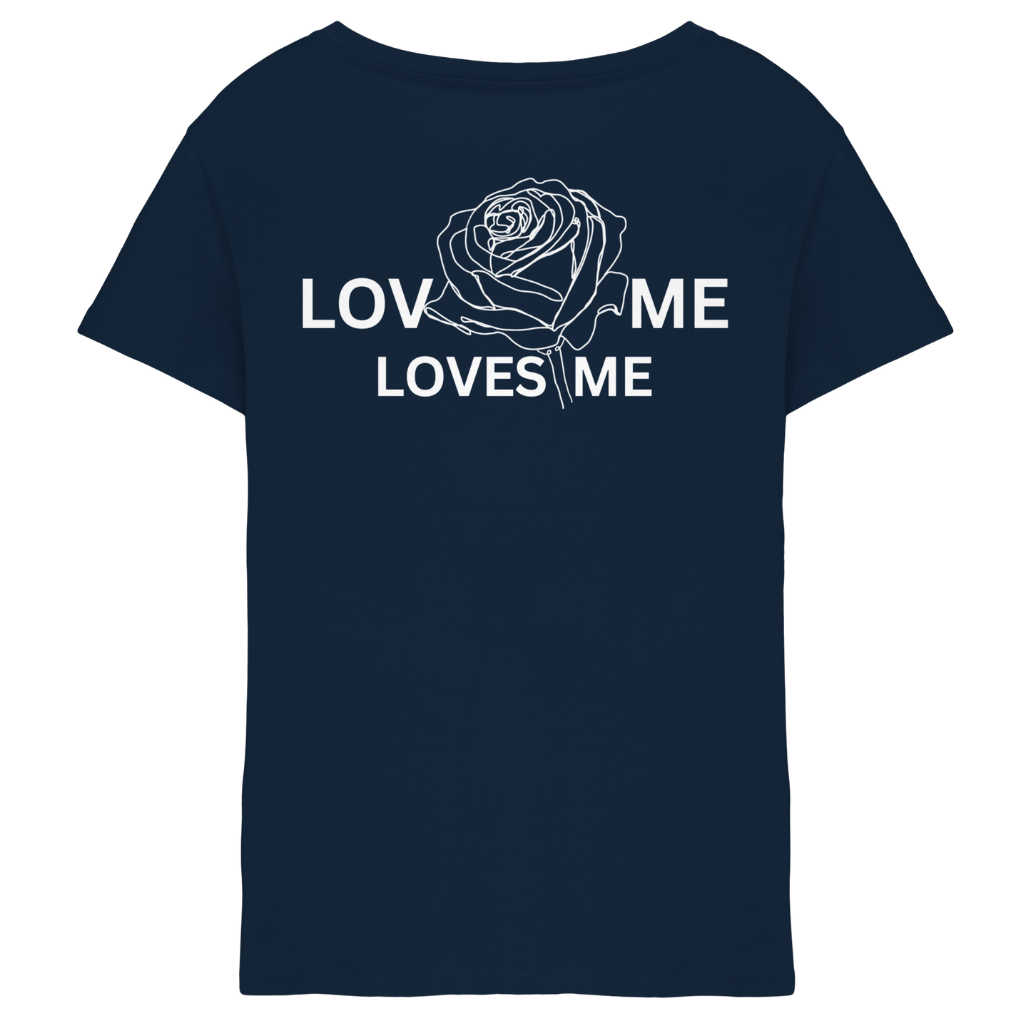 LOVES ME (Schwarz) - Ladies V-Neck Shirt