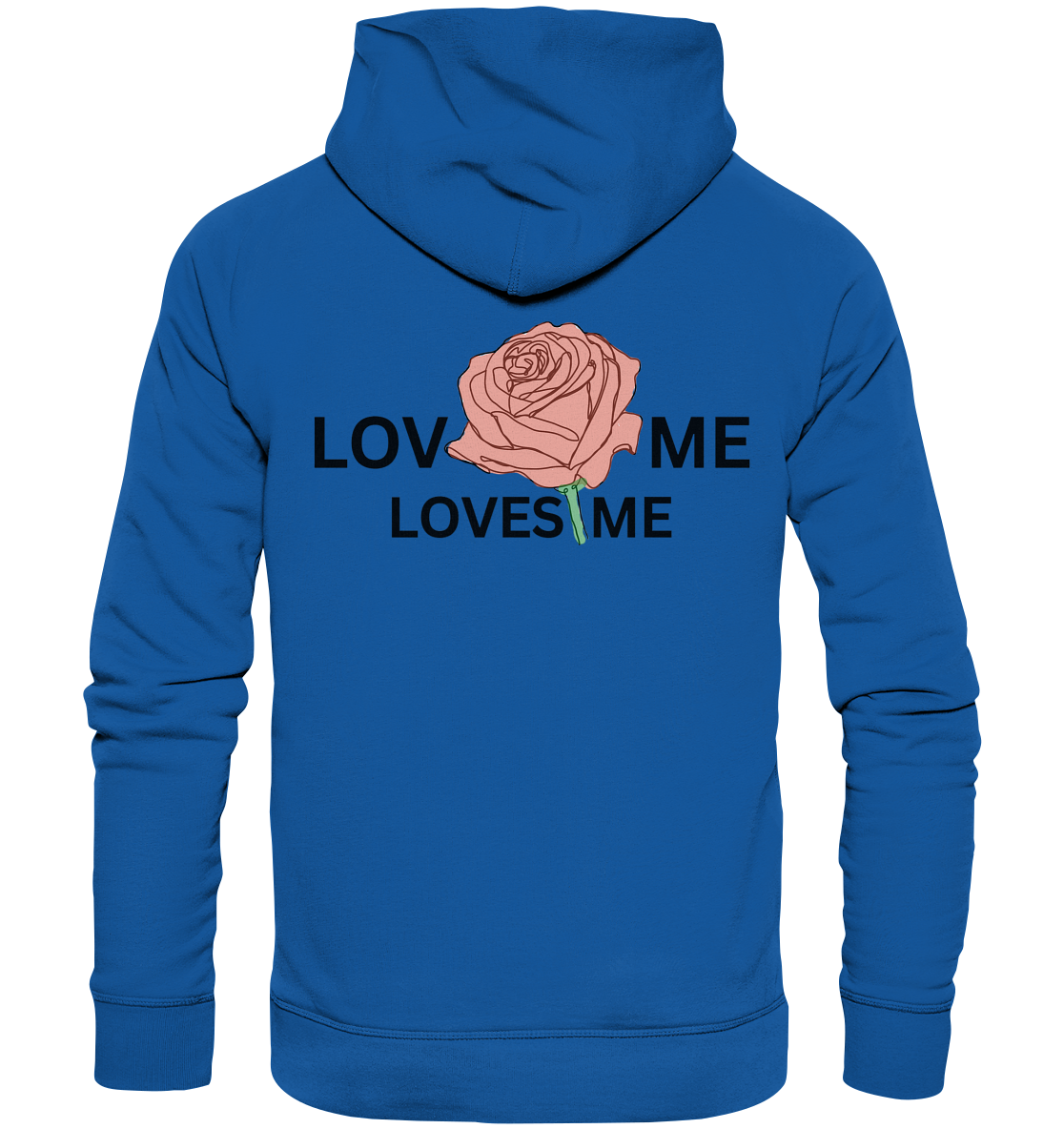 LOVES ME (Rote Rose) - Organic Basic Hoodie