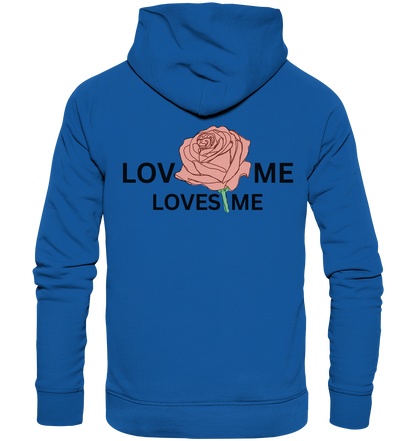 LOVES ME (Rote Rose) - Organic Basic Hoodie