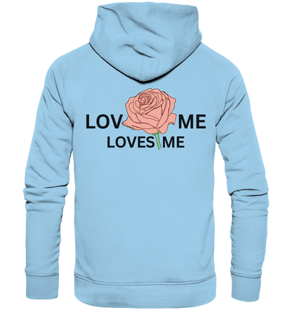 LOVES ME (Rote Rose) - Organic Basic Hoodie
