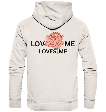 LOVES ME (Rote Rose) - Organic Basic Hoodie