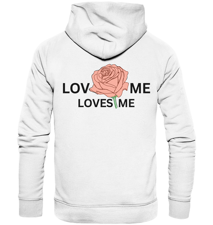 LOVES ME (Rote Rose) - Organic Basic Hoodie
