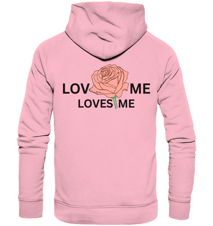 LOVES ME (Rote Rose) - Organic Basic Hoodie