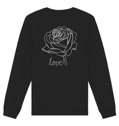Rosen look dunkel mittig - Organic Basic Unisex Sweatshirt