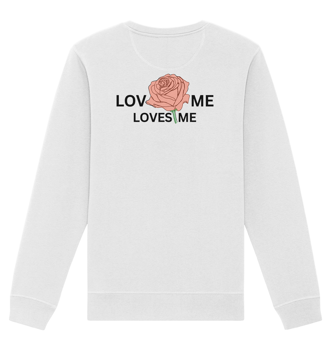 LOVES ME (Rote Rose) - Organic Basic Unisex Sweatshirt