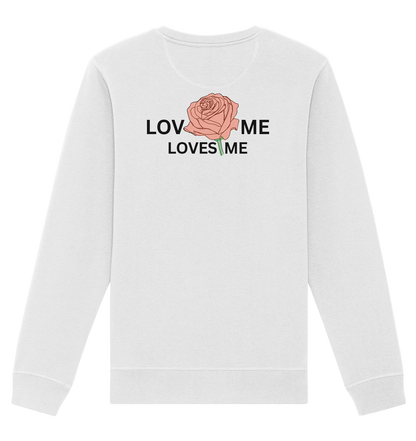 LOVES ME (Rote Rose) - Organic Basic Unisex Sweatshirt