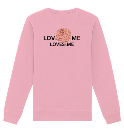 LOVES ME (Rote Rose) - Organic Basic Unisex Sweatshirt