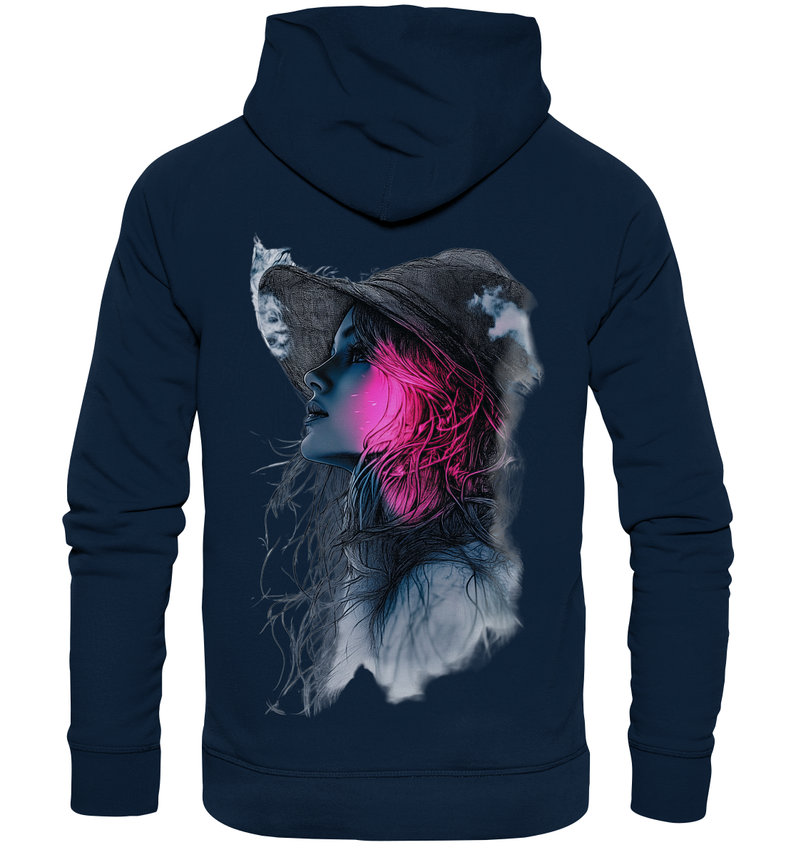 Frau (Rückseiten Druck) - Organic Fashion Hoodie