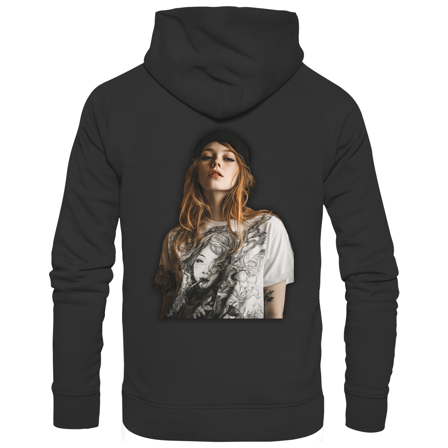 I only smoke the good Stuff (Schwarz) - Organic Fashion Hoodie