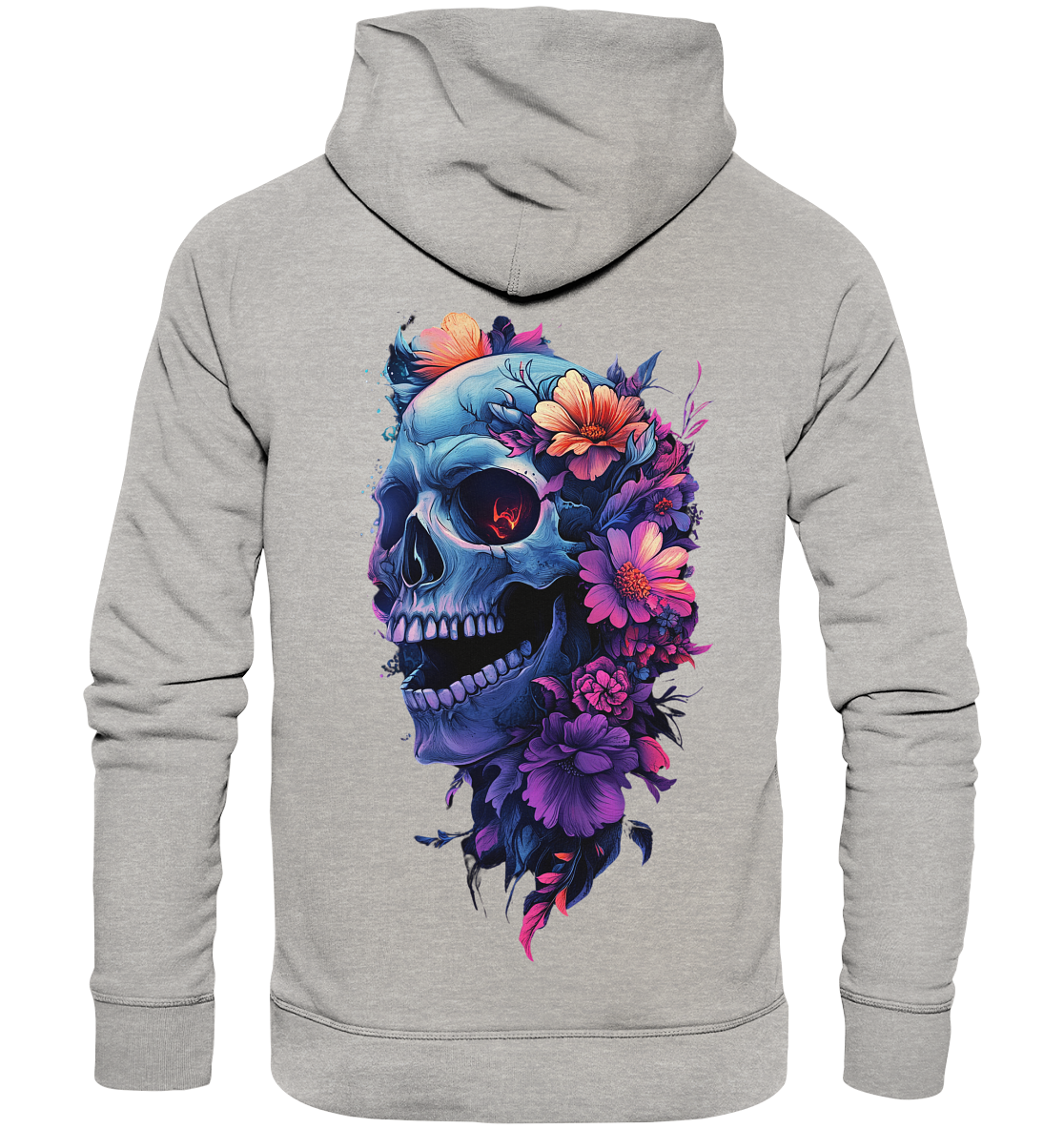 Totenkopfs Blüte  - Organic Fashion Hoodie