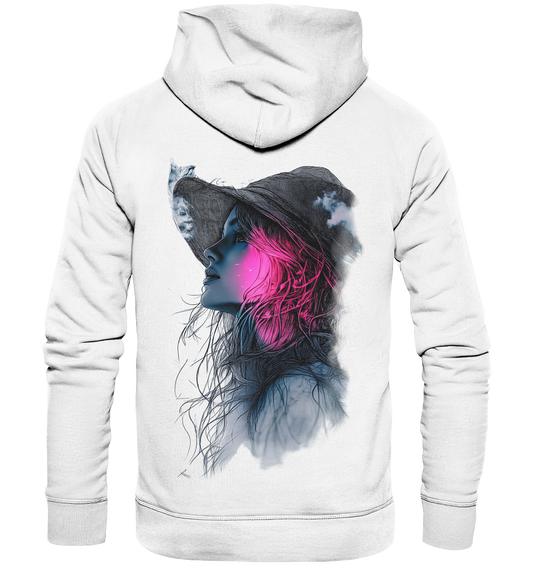 Frau (Rückseiten Druck) - Organic Fashion Hoodie