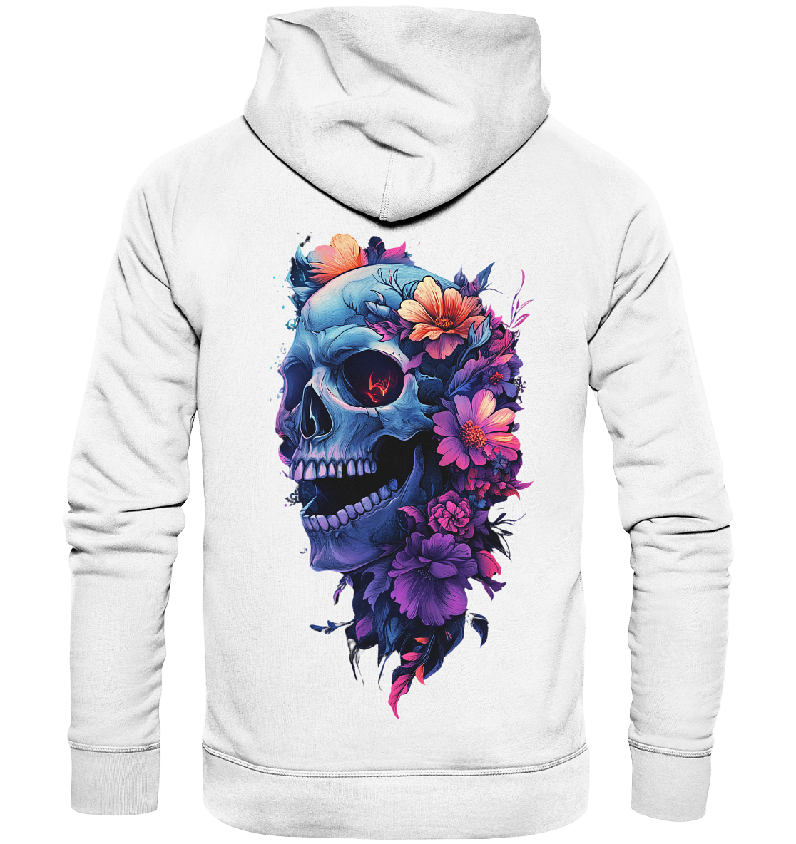 Totenkopfs Blüte  - Organic Fashion Hoodie