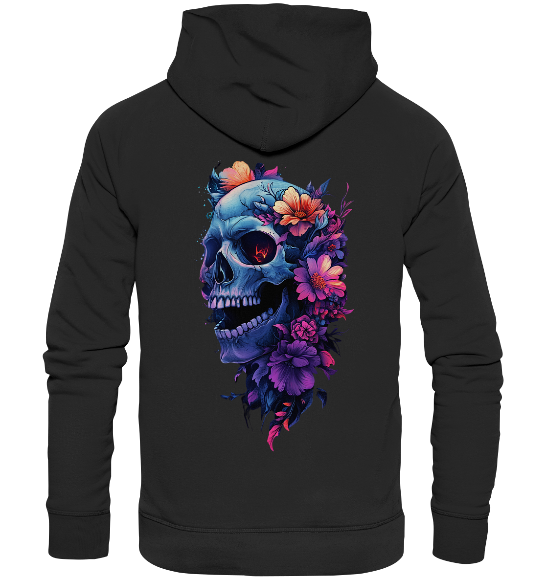 Totenkopfs Blüte  - Organic Hoodie