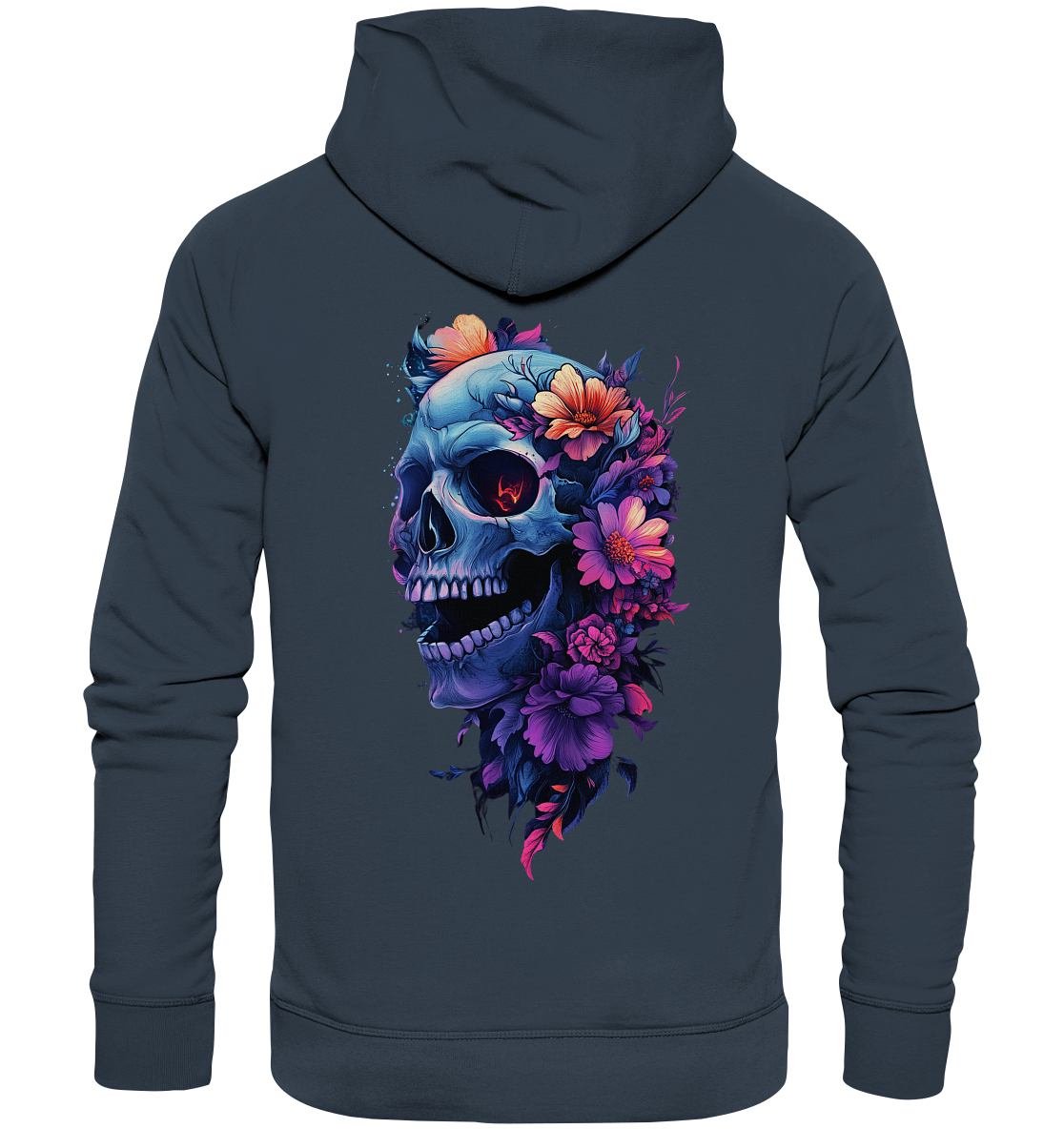 Totenkopfs Blüte  - Organic Hoodie