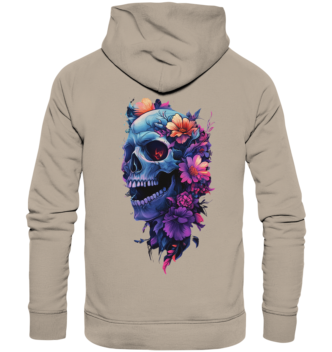 Totenkopfs Blüte  - Organic Hoodie