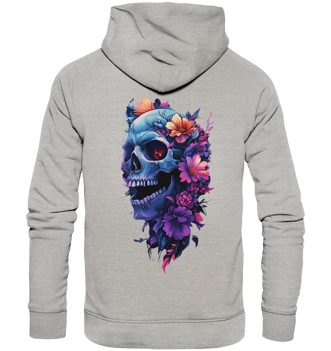 Totenkopfs Blüte  - Organic Hoodie