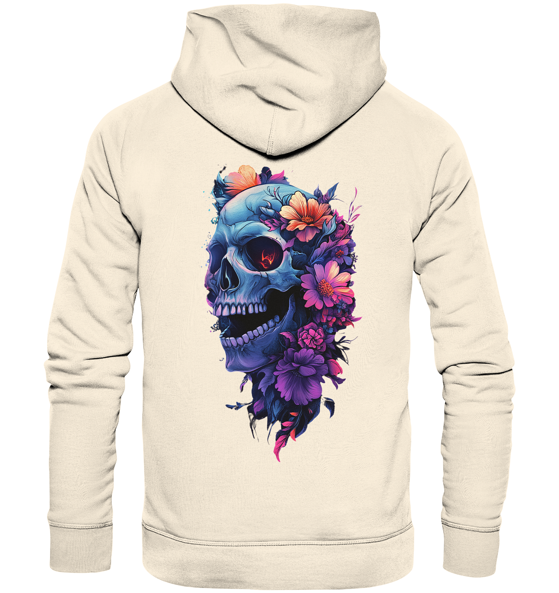 Totenkopfs Blüte  - Organic Hoodie
