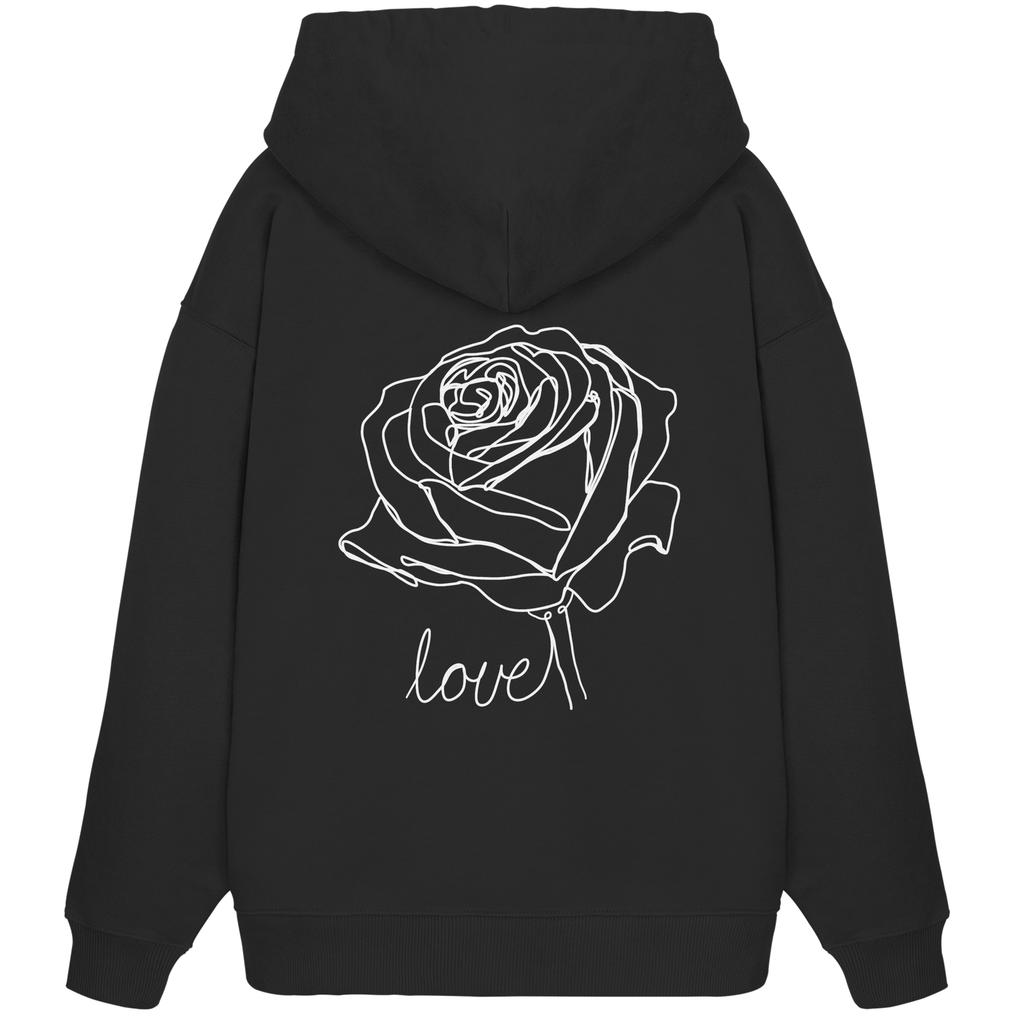 Rosen look Dunkel - Organic Oversize Hoodie
