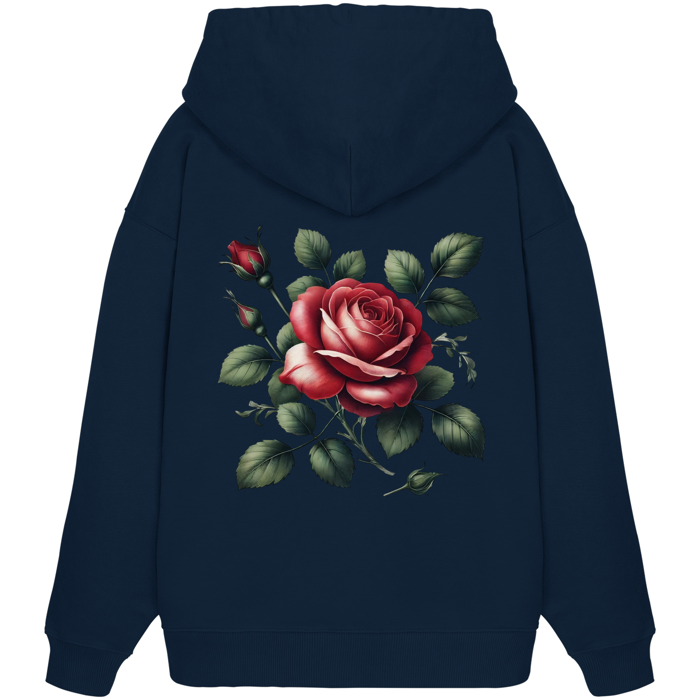 Broken Heart Black - Organic Oversize Hoodie