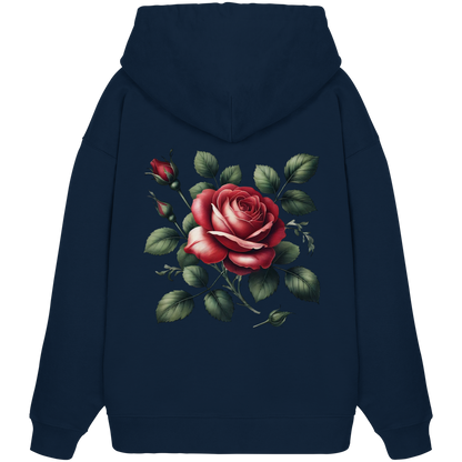 Broken Heart Black - Organic Oversize Hoodie