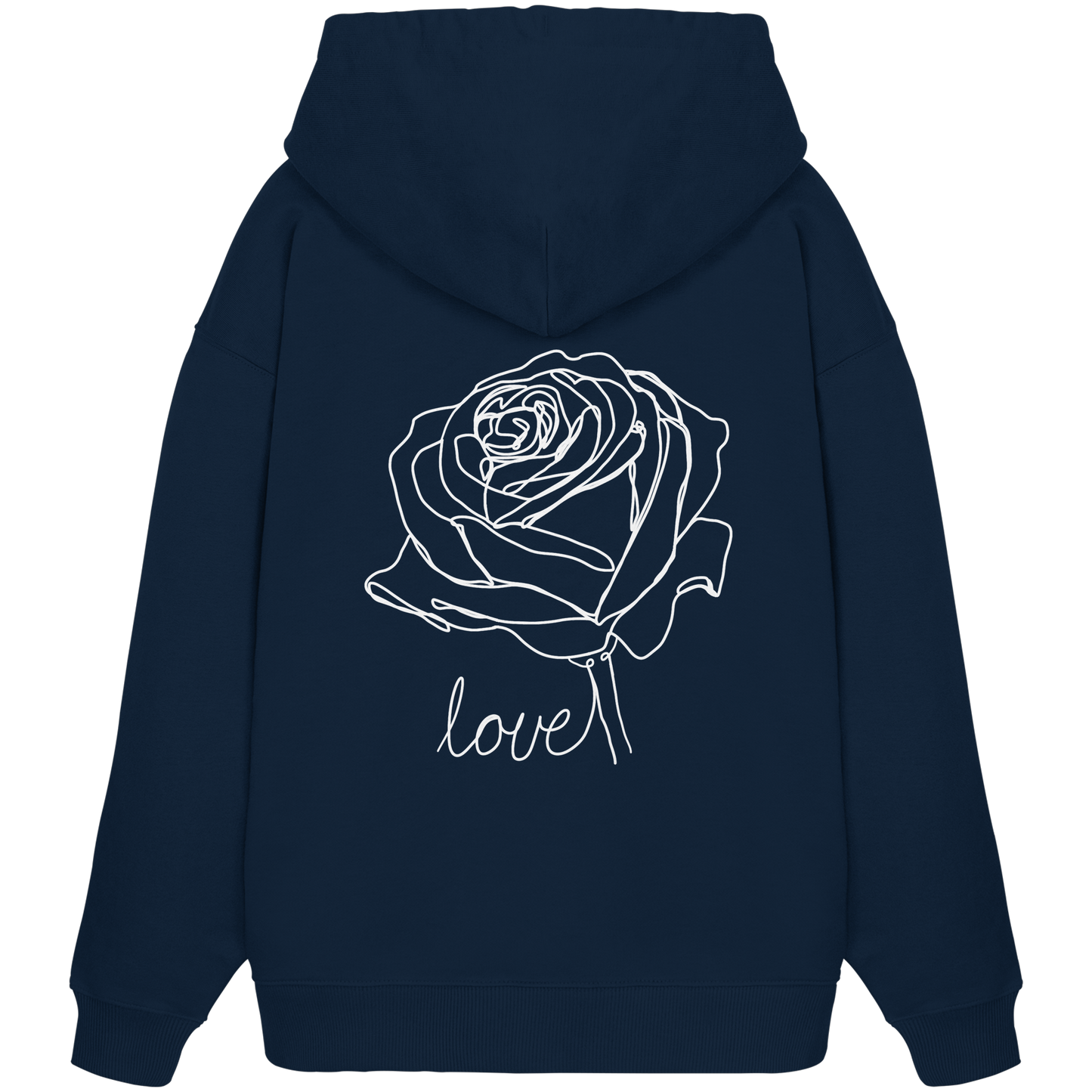 Rosen look Dunkel - Organic Oversize Hoodie