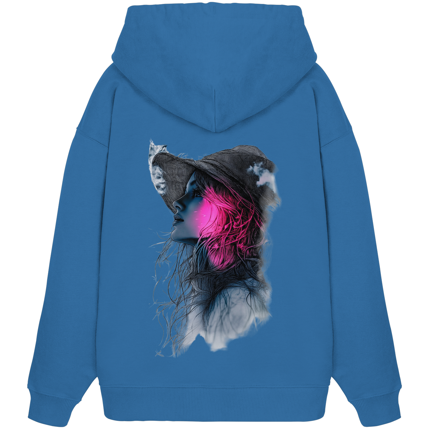 Frau (Rückseiten Druck) - Organic Oversize Hoodie