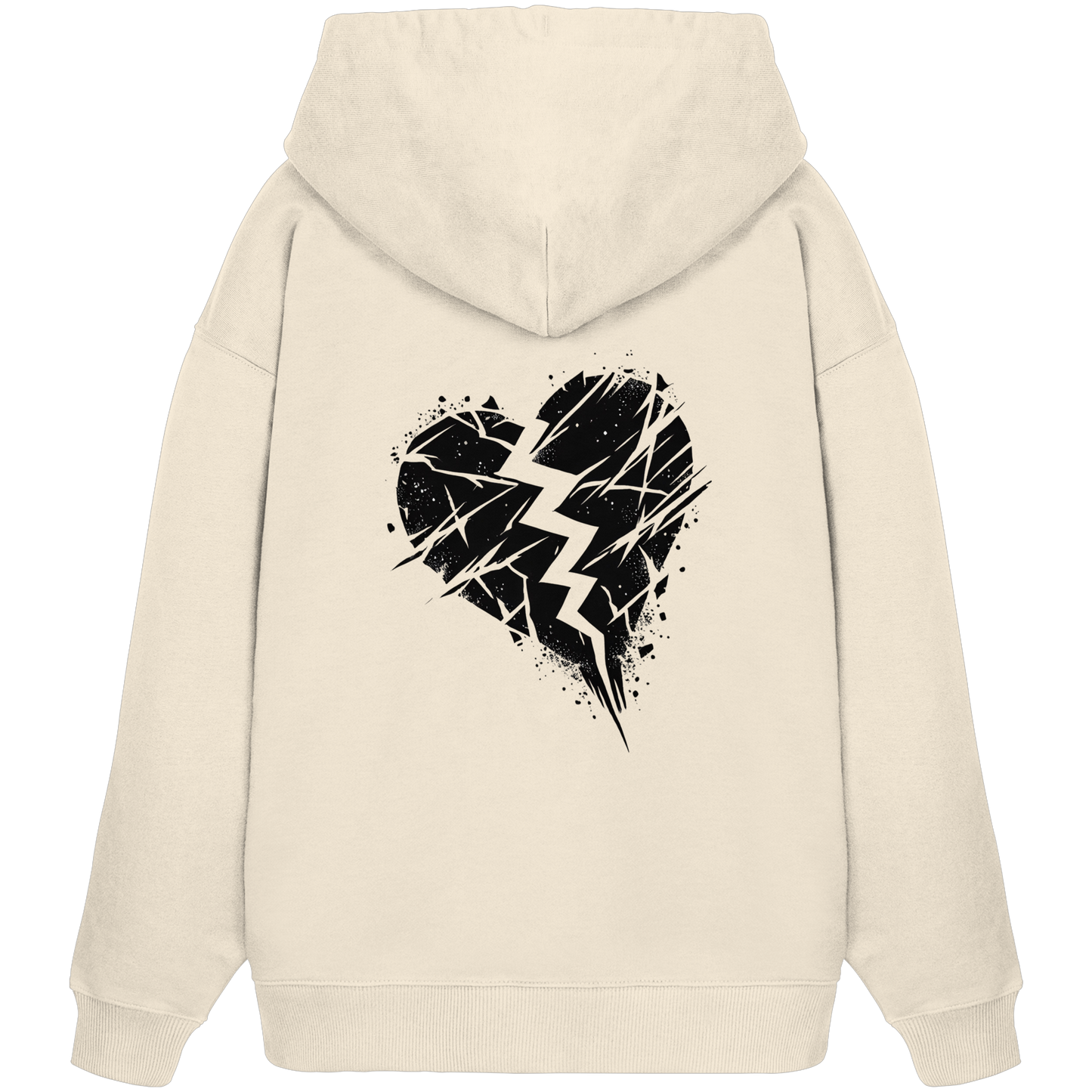 Broken heart 2 - Organic Oversize Hoodie