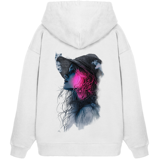 Frau (Rückseiten Druck) - Organic Oversize Hoodie