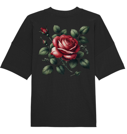 Broken Heart Black - Organic Oversize Shirt